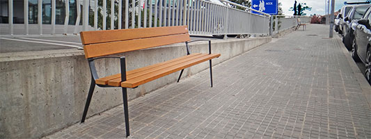 LLEIDA
STREET FURNITURE
The bench Oslo installed in Solsona
