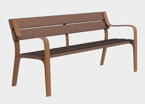 Site Furnishing , Recycled Plastic Collection ,UM301PR Citizen Eco Bench