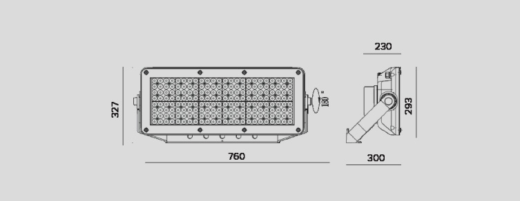 Public lighting with LED luminaires for outdoor lighting , Projectors , APAML Apolo M Projector , <strong> Energy-saving LED projector</strong>