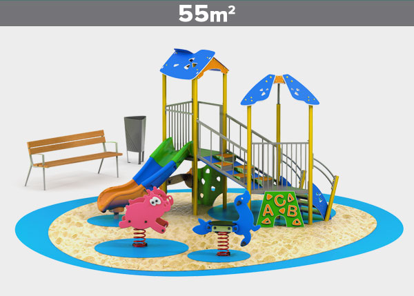 Playground equipment ,Play areas ,ALUMINIO2 Aluminio 2 play area