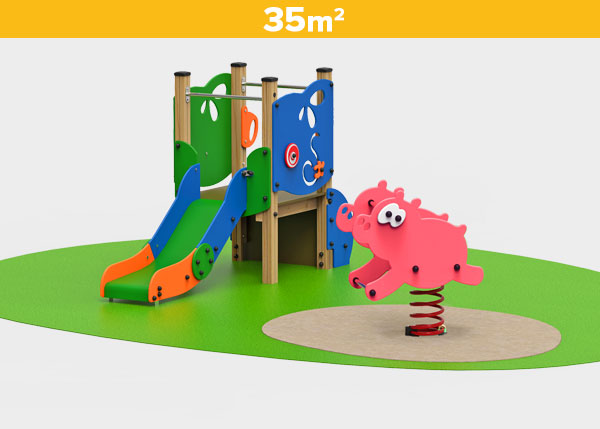 Playground equipment ,Play areas ,BASICA3 Basica 3 play area