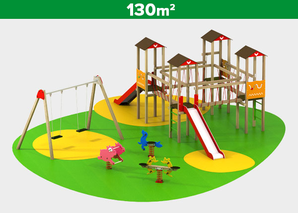 Parques  infantiles ,Áreas de juego ,INDI3 Área de juego Indi 3