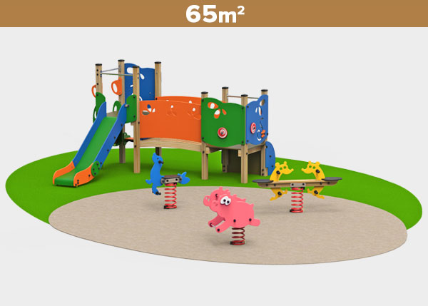 Parques  infantiles ,Áreas de juego ,MADERA3 Área de juego Madera 3