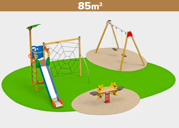 Parques  infantiles ,Áreas de juego ,MADERA5 Área de juego Madera 5