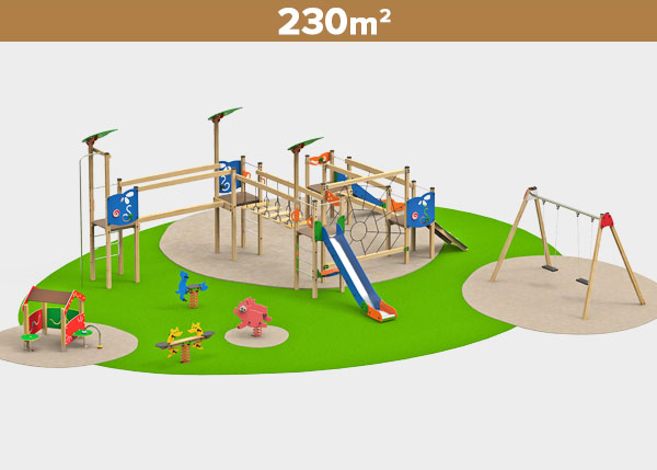 Parques  infantiles ,Áreas de juego ,MADERA8 Área de juego Madera 8