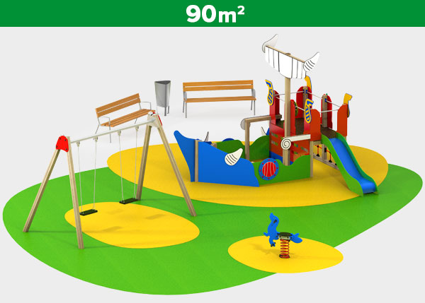 Playground equipment ,Play areas ,VIKING2 Viking 2 play area