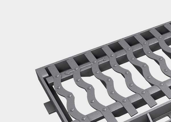Covers and grates for sewage, manhole covers, cast iron, channels and sumps , Grates , TR6 Ondulada , 