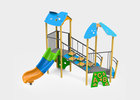 Parques infantiles con columpios, toboganes y juegos infantiles , Línea Alu , PAC02 Beta , 