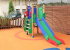 Parques infantiles con columpios, toboganes y juegos infantiles , Línea Klasik , PEC7 PURA , 