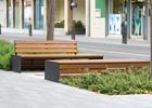 Street furniture with benches, litter bins, bollards, planters and equipment , Benches , UB30B Arq Backless , 